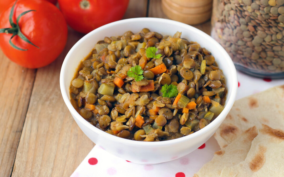 Green Lentils with Carrots & Onions